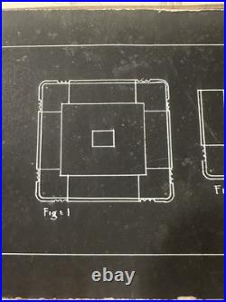 Rare Art Deco Daggett Ramsdell Retail Store Display Diagram Sketch Watercolor