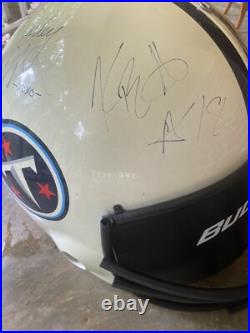 Rare Autographed Tennessee Titans Bud Light Helmet store display