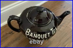 Rare Banquet Tea Store Display Oversized Glazed Porcelain Teapot