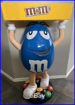 Rare Blue M&M With Tray Candy Character Store Display