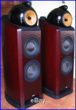 Rare Bowers And Wilkins B&w 802 Nautilus, Pair, Cherry Tone Finishstore Display