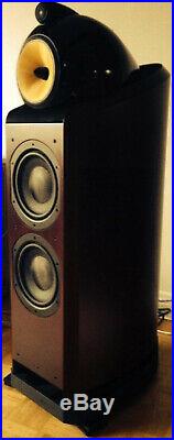 Rare Bowers And Wilkins B&w 802 Nautilus, Pair, Cherry Tone Finishstore Display