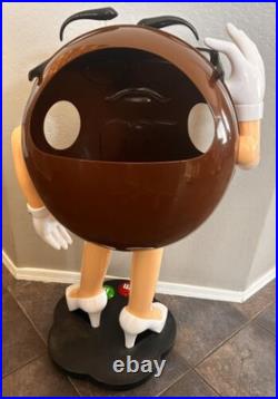 Rare Brown M&M Store Candy Display Character For Candy And Nuts