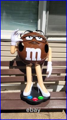 Rare Brown M&M Store Candy Display Character For Candy And Nuts 40