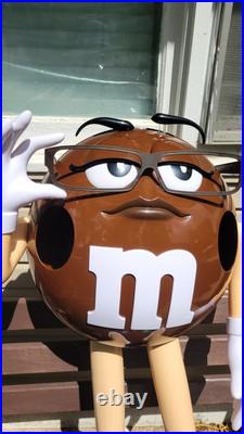 Rare Brown M&M Store Candy Display Character For Candy And Nuts 40