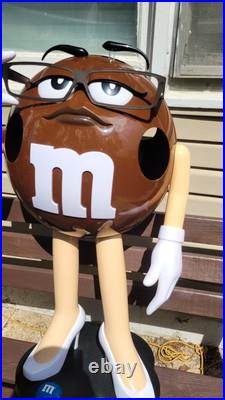 Rare Brown M&M Store Candy Display Character For Candy And Nuts 40