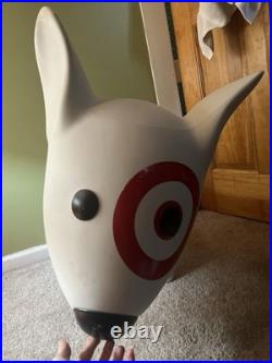 Rare Bullseye Target Dog Statue Store Display Bull Terrier Sculpture
