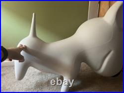 Rare Bullseye Target Dog Statue Store Display Bull Terrier Sculpture