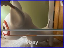 Rare Bullseye Target Dog Statue Store Display Bull Terrier Sculpture