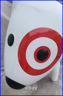 Rare Bullseye Target Dog Statue Store Display Bull Terrier Sculpture Standing