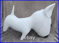 Rare Bullseye Target Dog Statue Store Display Bull Terrier Sculpture Standing