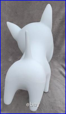 Rare Bullseye Target Dog Statue Store Display Bull Terrier Sculpture Standing