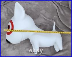 Rare Bullseye Target Dog Statue Store Display Bull Terrier Sculpture Standing