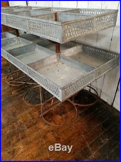 Rare C. 1900 Antique French Produce Cart Retail Store Display Garden