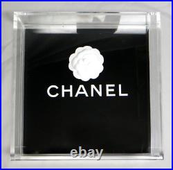Rare CHANEL Lucite Black White Rose Store Display/Jewelry/Accessories Tray EXC