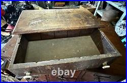 Rare CROWLEYS NEEDLE SPOOL CABINET DISPLAY COUNTRY STORE ADVERTISING