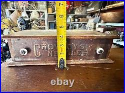 Rare CROWLEYS NEEDLE SPOOL CABINET DISPLAY COUNTRY STORE ADVERTISING