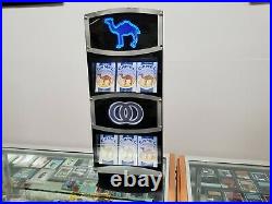 Rare Camel Cigarettes Lighted Store Display with Storage (No Keys) Works Great
