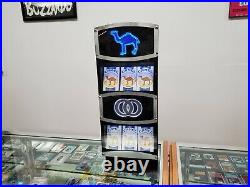 Rare Camel Cigarettes Lighted Store Display with Storage (No Keys) Works Great