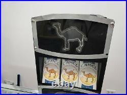 Rare Camel Cigarettes Lighted Store Display with Storage (No Keys) Works Great