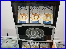 Rare Camel Cigarettes Lighted Store Display with Storage (No Keys) Works Great