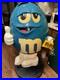 Rare Commercial LARGE Blue M&M's Store Display Wheels 4 FT Tall Metal Base