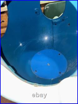 Rare Commercial LARGE Blue M&M's Store Display Wheels 4 FT Tall Metal Base