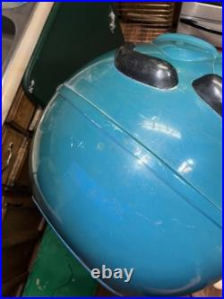 Rare Commercial LARGE Blue M&M's Store Display Wheels 4 FT Tall Metal Base