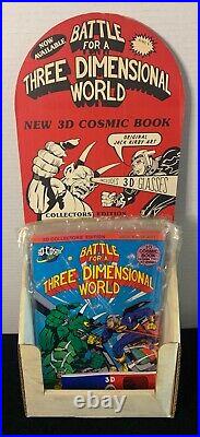 Rare Complete Store Display Kirby Battle For Three Dimensional World 3d + Comics