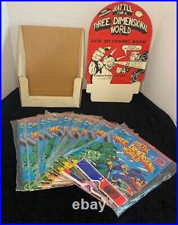 Rare Complete Store Display Kirby Battle For Three Dimensional World 3d + Comics