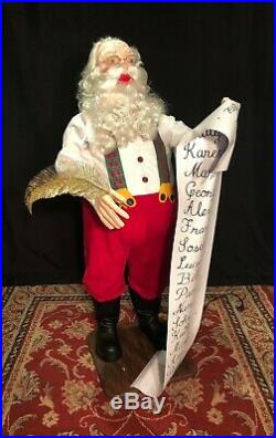 Rare David Hamberger Animated Mechanical Vintage Santa Store Window Display