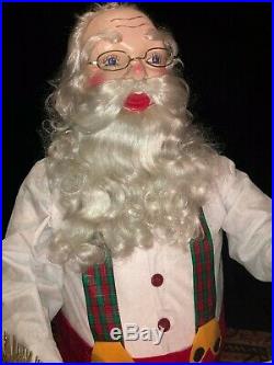 Rare David Hamberger Animated Mechanical Vintage Santa Store Window Display