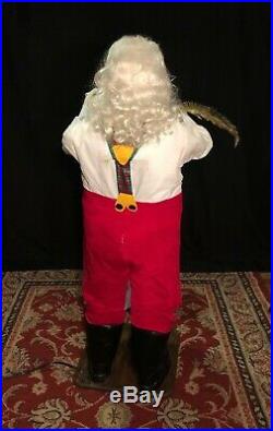 Rare David Hamberger Animated Mechanical Vintage Santa Store Window Display