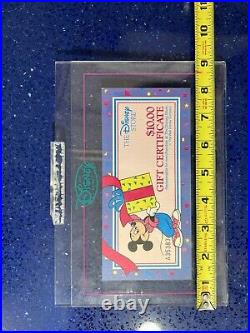 Rare! Disney Store Display Prop Gift Certificate In Store Marketing Display