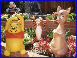 Rare Disney Winnie The Pooh, Tigger & Kanga Sears Store Display 1980's
