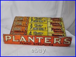 Rare Early Planter Peanuts Candy Tin Lithographic General Store Display