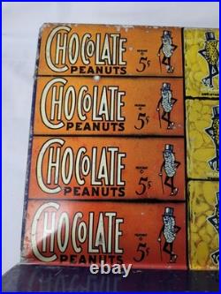 Rare Early Planter Peanuts Candy Tin Lithographic General Store Display
