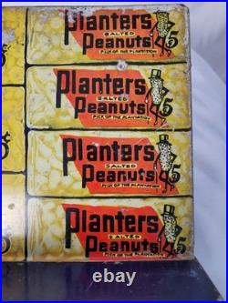 Rare Early Planter Peanuts Candy Tin Lithographic General Store Display