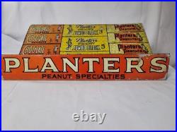 Rare Early Planter Peanuts Candy Tin Lithographic General Store Display