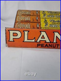 Rare Early Planter Peanuts Candy Tin Lithographic General Store Display