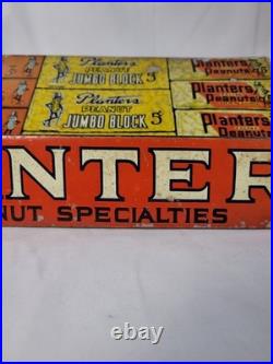 Rare Early Planter Peanuts Candy Tin Lithographic General Store Display