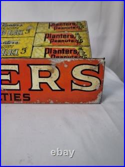 Rare Early Planter Peanuts Candy Tin Lithographic General Store Display
