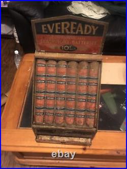 Rare Eveready battery display case