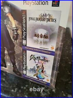 Rare Final Fantasy VII Saga Frontier Playstation Store Display Standee Sign