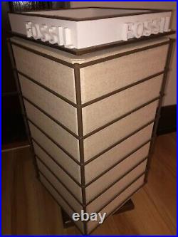 Rare Fossil Store Advertising Display Stand 4 Sided