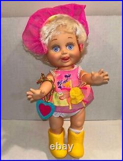 Rare Galoob STORE DISPLAY Baby Face Doll So Delightful Dee Dee NEVER PLAYED WITH