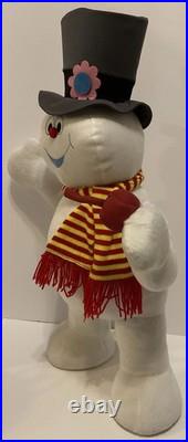 Rare Gemmy Frosty The Snowman Plush Standing Store Display Large Size 29