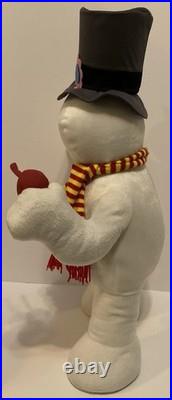 Rare Gemmy Frosty The Snowman Plush Standing Store Display Large Size 29