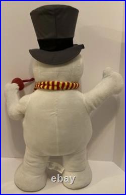 Rare Gemmy Frosty The Snowman Plush Standing Store Display Large Size 29