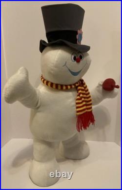 Rare Gemmy Frosty The Snowman Plush Standing Store Display Large Size 29